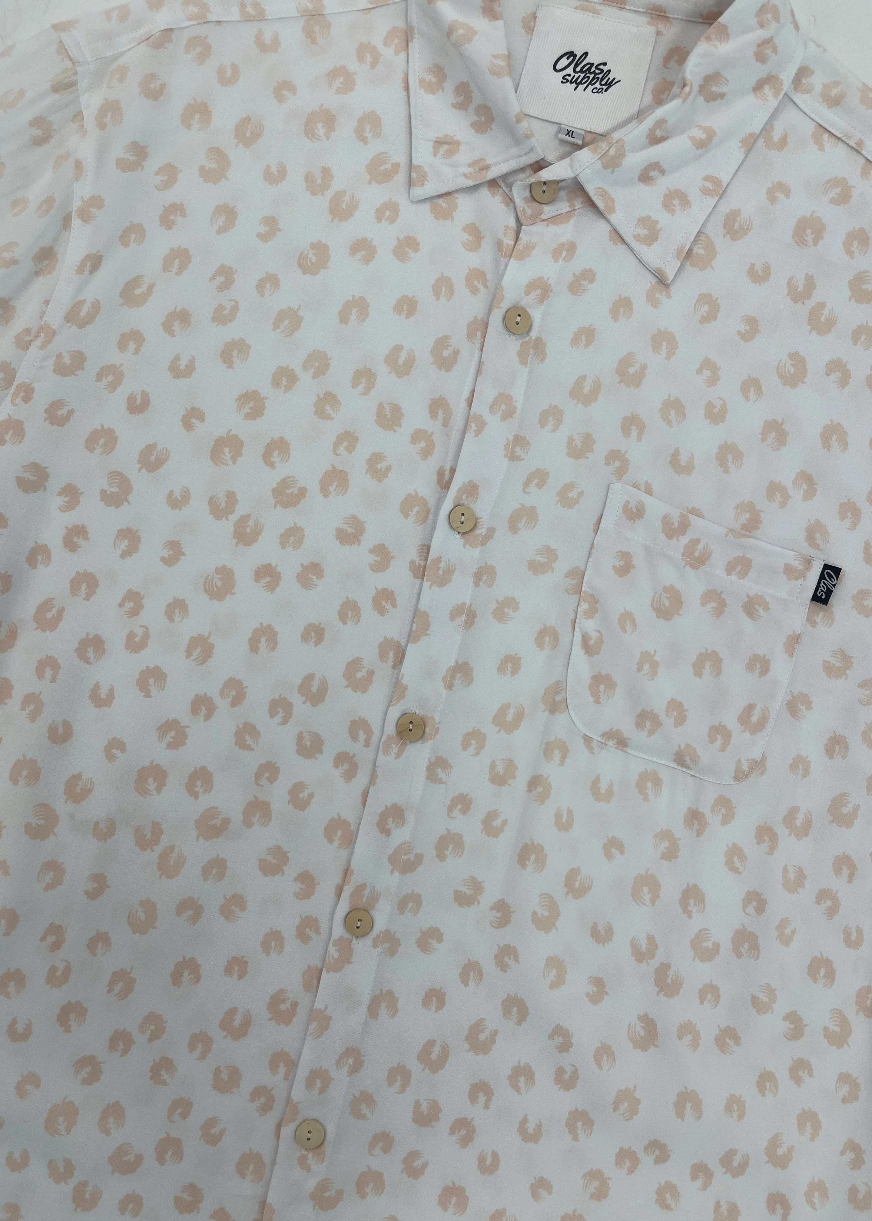 LEOPARD BUTTON UP PINK - Image 3