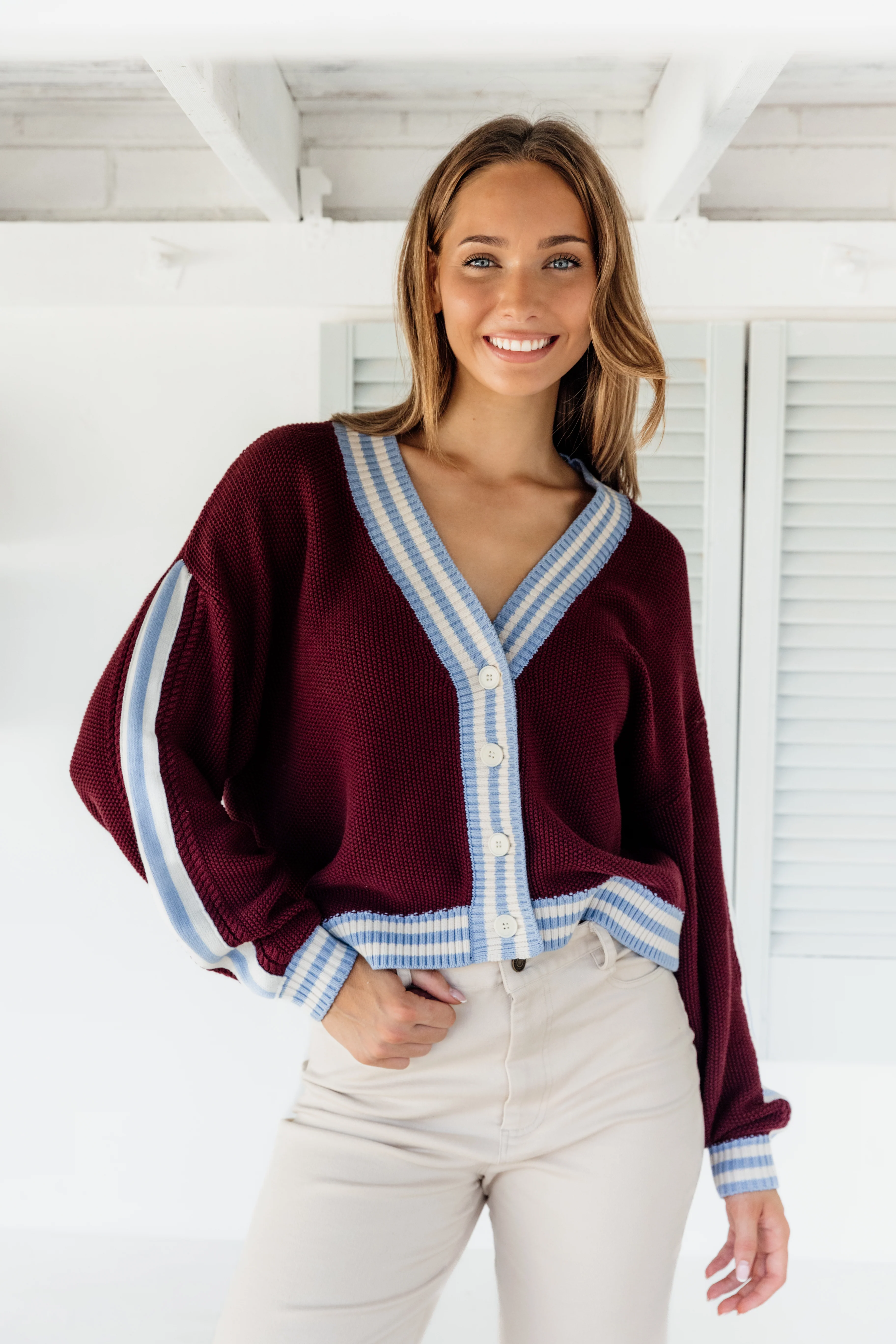RED SANDS KNIT CARDI - Image 12